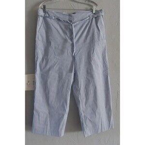 Talbots Pants Crops, Straingh, Striped, Pockers, Women's 14,cotton, Nylon, 36...